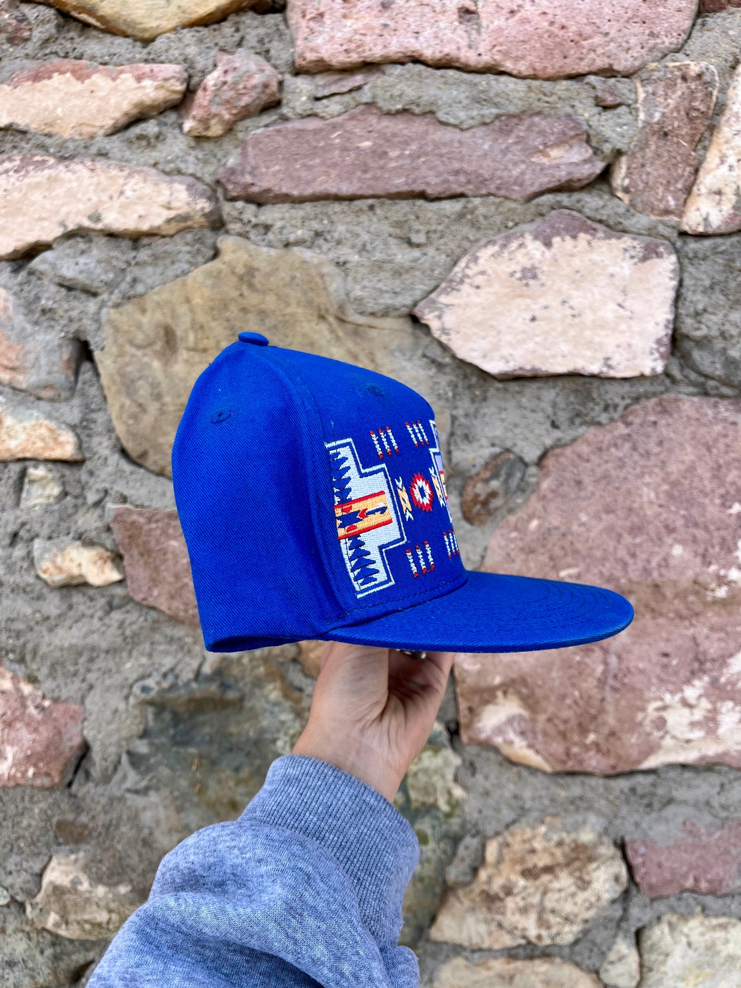 Blue Aztec Ball Cap