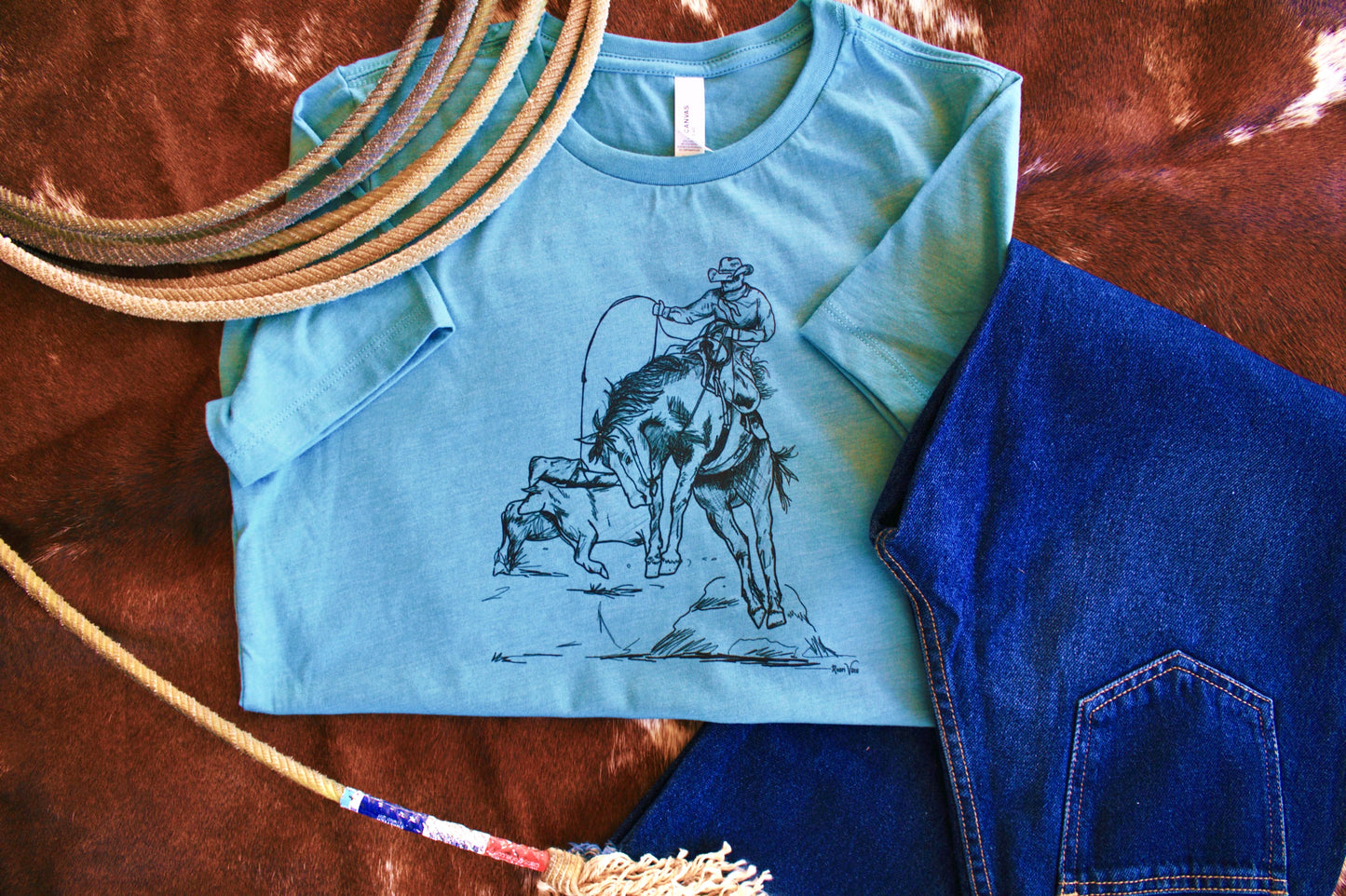 It's About to Get Western Fitted Tee