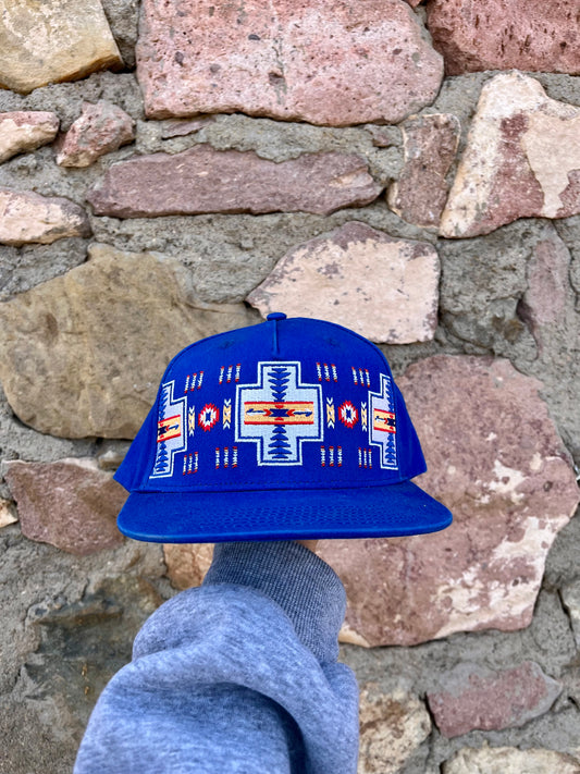 Blue Aztec Ball Cap