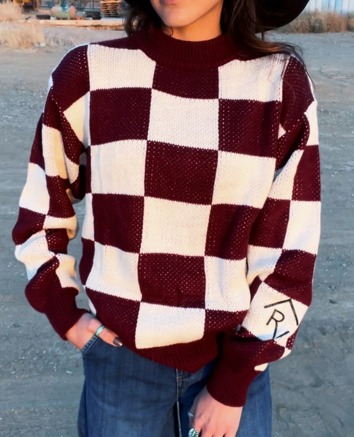 Red Oakley Sweater