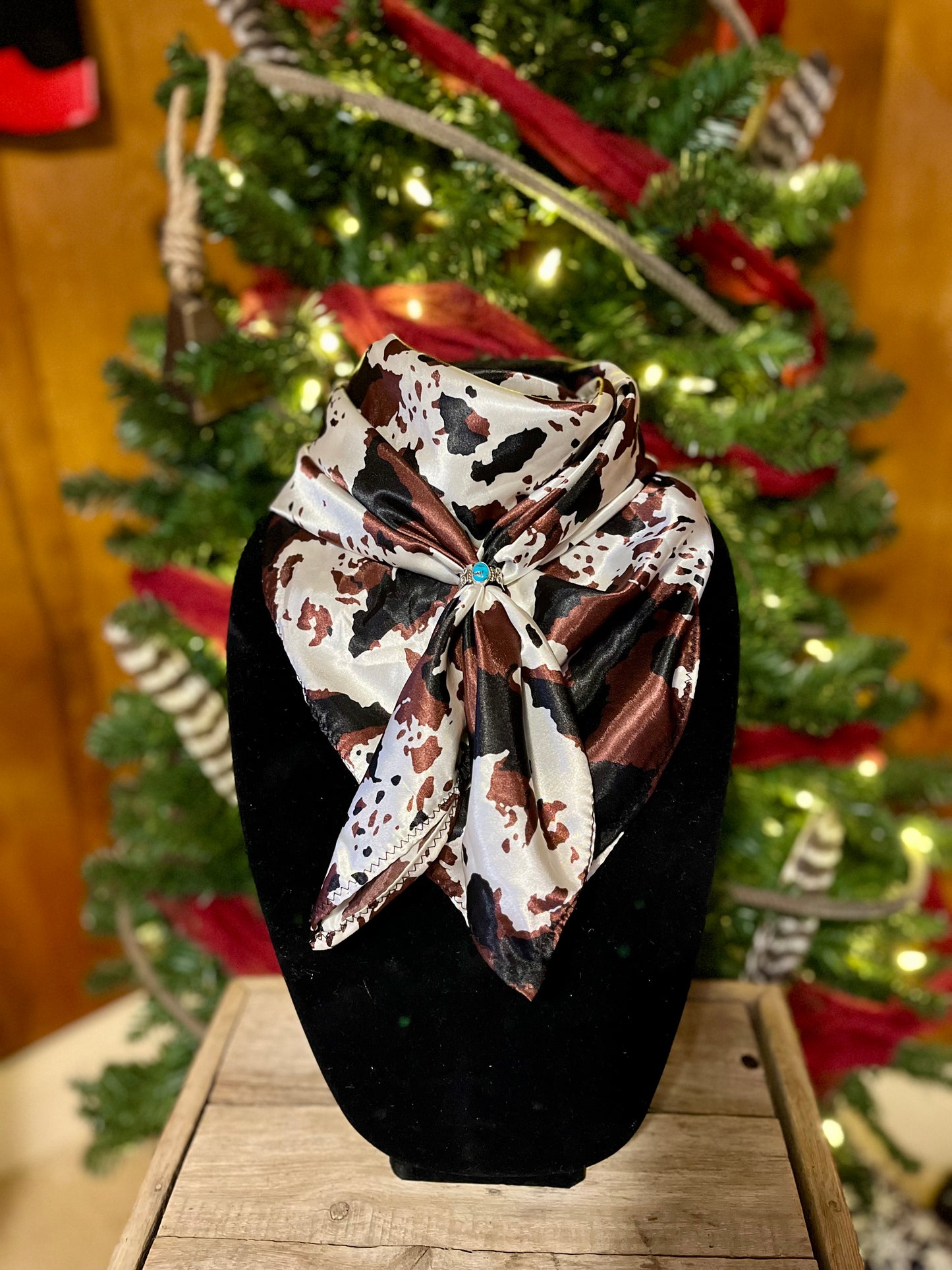 Cow Print Wild Rag
